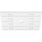 Ekena Millwork Beaux Architectural Grade PVC Ceiling Medallion, 32"W x 21 3/8"H x 3"ID x 11"C x 1"P, One-Piece CMP32X21BX-03000 - alternate 3
